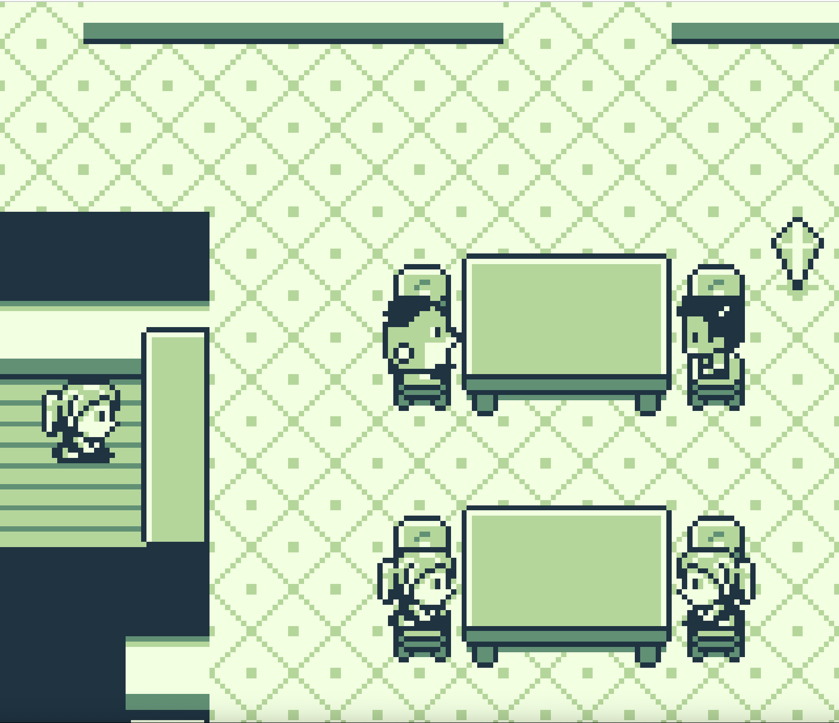 Hotel lobby and front desk (in-game recreation)